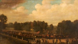 Francis Dukinfield Astley v průvodu jako vysoký šerif, kolem 1806-7 od English School