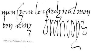 František I. Francouzský, nar. 1494, nar. 1547 od English School