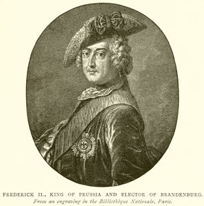 Fridrich II., pruský král a braniborský kurfiřt od English School