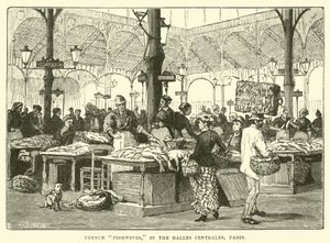 Francouzské rybky, v Halles Centrales, Paříž od English School