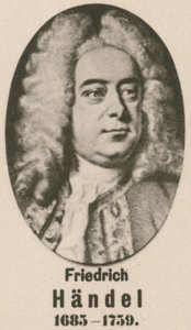 Friedrich Handel (rytina) od English School