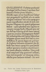 Z Liber Epistolarum of Barzizius, vytištěné v Paříži od English School