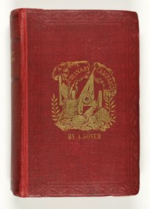 Přední strana obálky Soyers Culinary Campaign, vydané G.Routledge & Co., Londýn, 1857 od English School