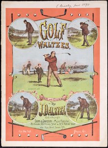 Vorderseite der Partitur für Golf-Walzer von J. Dalziel
