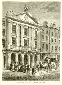 Před Old Drury Lane Theatre od English School
