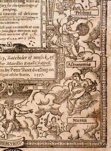 Frontispiece z A Plaine and Easie Introduction to Practicall Musicke od Thomas Morley, Detail, 1597 od English School