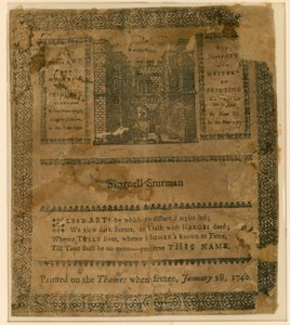 Mrazivý veletrh v roce 1740. Suvenýr od English School