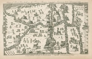 Frost Fair z roku 1814 od English School