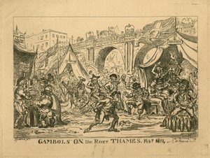 Frost Fair z roku 1814 od English School