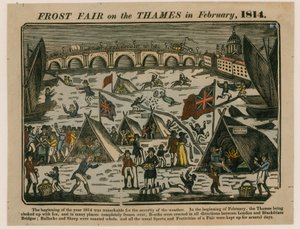 Frost Fair na Temži, 1814 od English School