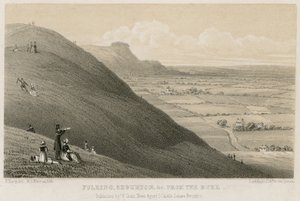 Fulking, Edburton atd. z Dyke (rytina) od English School