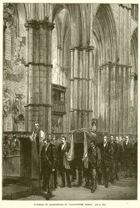 Livingstoneův pohřeb ve Westminsterském opatství od English School