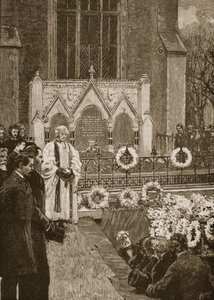 Pohřeb lorda Beaconsfielda v Hughendenu od English School