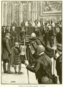 Pohřeb prince Consorta od English School