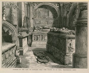 Pohřeb zesnulého sira Rowlanda Hilla od English School