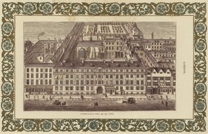 Furnivals Inn jako v roce 1750 (barevné rytí) od English School