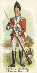 střelec, král Jiří III (chromolitho) od English School