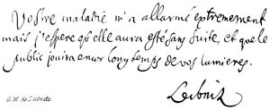 G W de Leibniz od English School