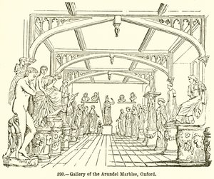 Galerie arundelských mramorů, Oxford (rytina) od English School