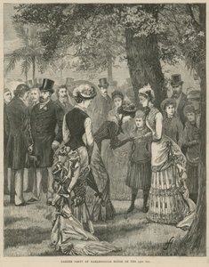 Zahradní slavnost v Marlborough House dne 23. července 1883 od English School