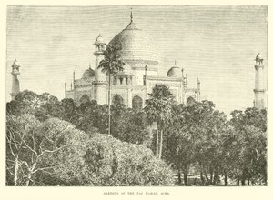 Zahrady Taj Mahal, Agra od English School