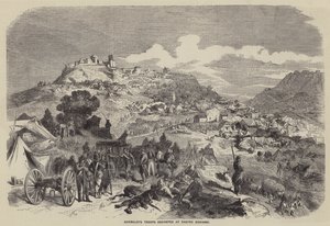 Garibaldiho vojska v Castro Giovanni (rytina) od English School
