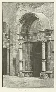 Brána kostela Santa Maria Delle Grazie v Miláně od English School