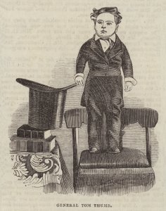 Generál Tom Thumb (rytina) od English School