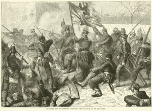 Generál von Budretzky vedl útok na Le Bourget, říjen 1870 od English School