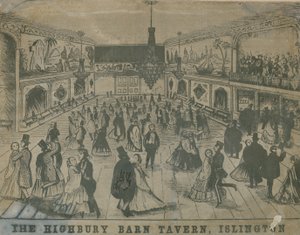 Celkový pohled na lidi v Highbury Barn Tavern od English School