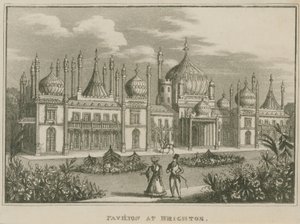Celkový pohled na Royal Pavilion v Brightonu od English School