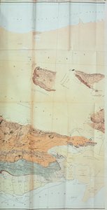 Geologická mapa pouště Cutch, 1870