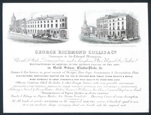 George Richmond Collis & Co, vizitka od English School