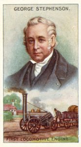 George Stephenson, první lokomotivní motor od English School