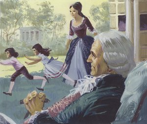 George Washington ve stáří od English School