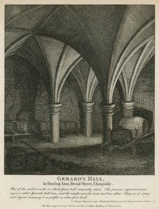 Gerards Hall v Basing Lane, Bread Street, Cheapside od English School