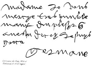 Germaine de Foix, manželka Ferdinanda, K z Arragonu od English School