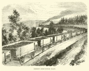 Německý muniční vlak, září 1870 od English School