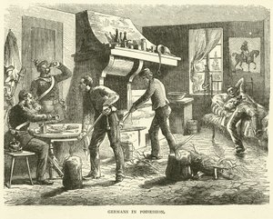 Němci v držení, září 1870 od English School