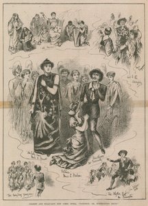Gilbert & Sullivans nová komická opera Patience; nebo Bunthornes Bride od English School