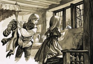 Dívka a chlapec hledí do sněhu od English School