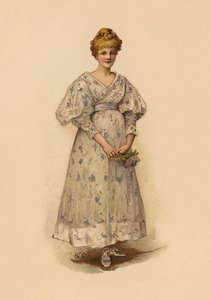 Dívka držící pózu (chromolit) od English School