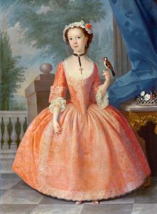 Dívka v růžovém, cca 1740 od English School