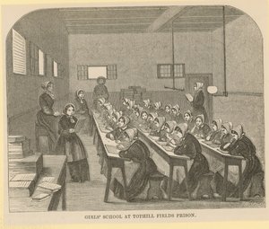 Dívčí škola ve věznici Tothill Fields od English School