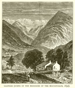Glencoe (Scéna masakru Macdonaldů, 1692) od English School