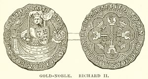 Gold-Noble. Richard II od English School