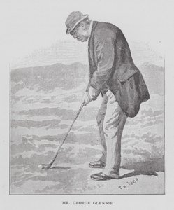 Golf: Mr George Glennie (litografie) od English School
