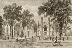 Gore Hall, Harvard University v c.1870, z 