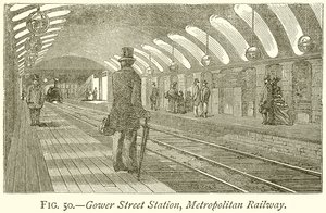 Stanice Gower Street, Metropolitan Railway od English School