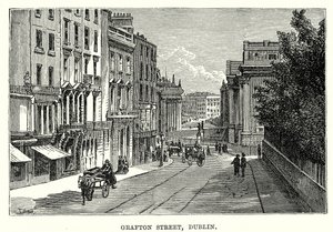 Grafton Street, Dublin (rytina) od English School